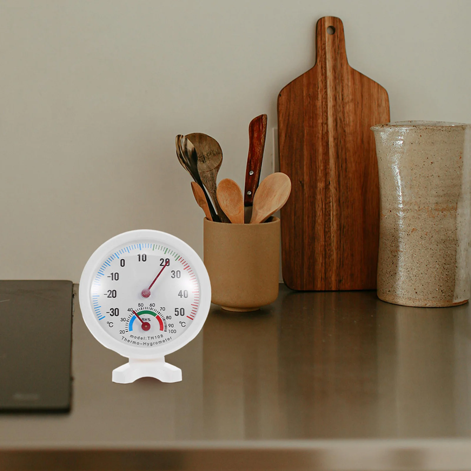 

2Pcs 75Mm Temperature Humidity Meter Round Analog Hygrometer Thermometer for Home Indoor Outdoor Use Mini Gauge for Refrigerator