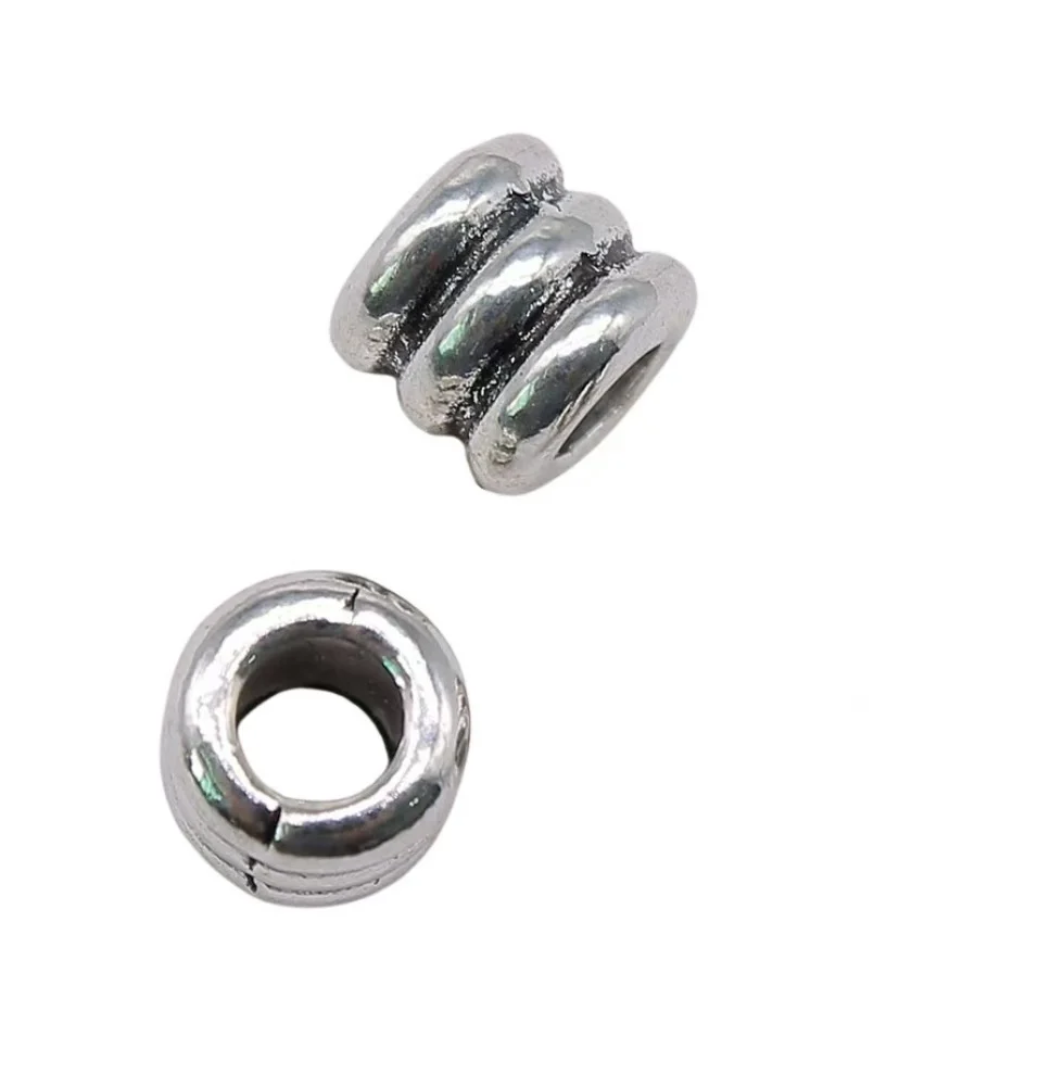 

30pcs 6x6x6mm Zinc alloy metal tibetan silver plated bead T0604 for jewelry making