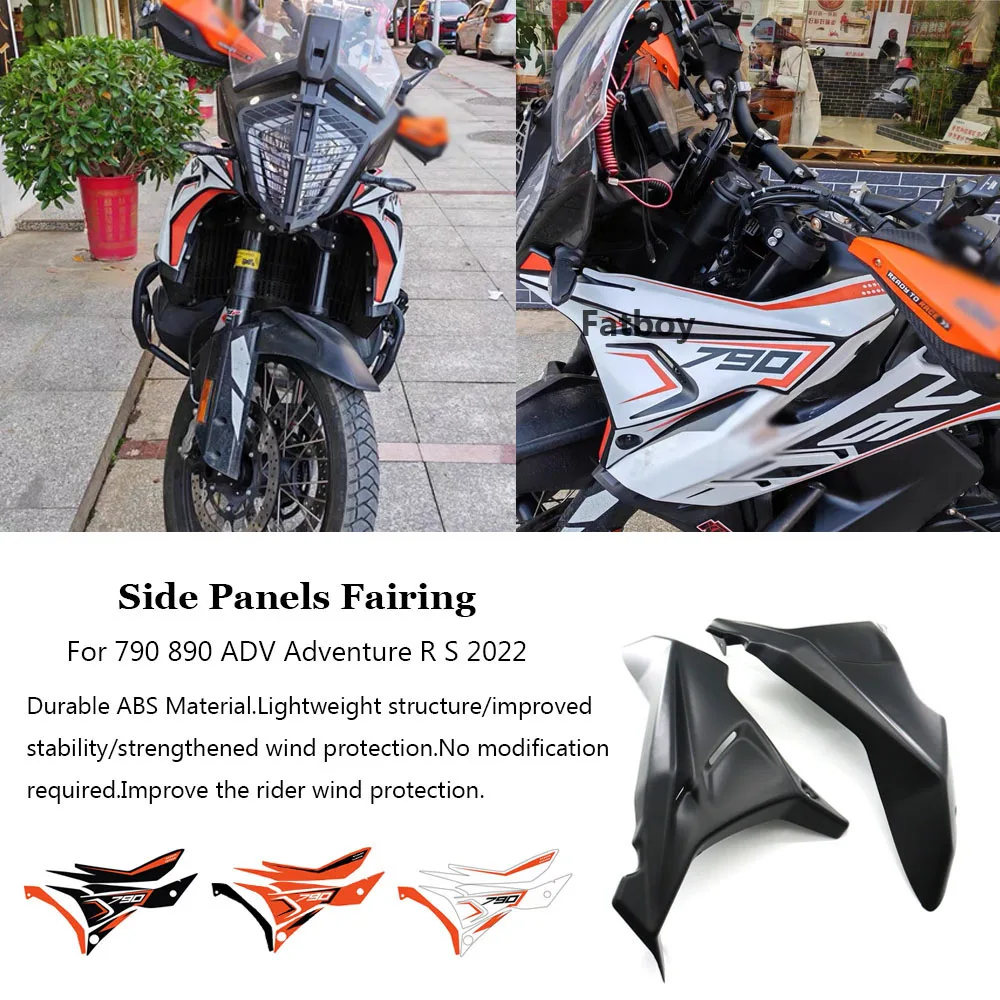 For 790 890 ADV Adventure R S 2022 Before Year Motorcycle Accessories Fairing Side Panels Plate Cover Front Wind Deflector