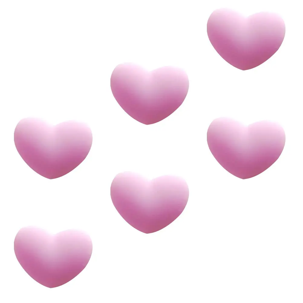 

Набор из 6 силиконовых виброгасителей для теннисных ракеток в форме сердца, амортизирующие, легко устанавливаемые, с противоскользящим дизайном