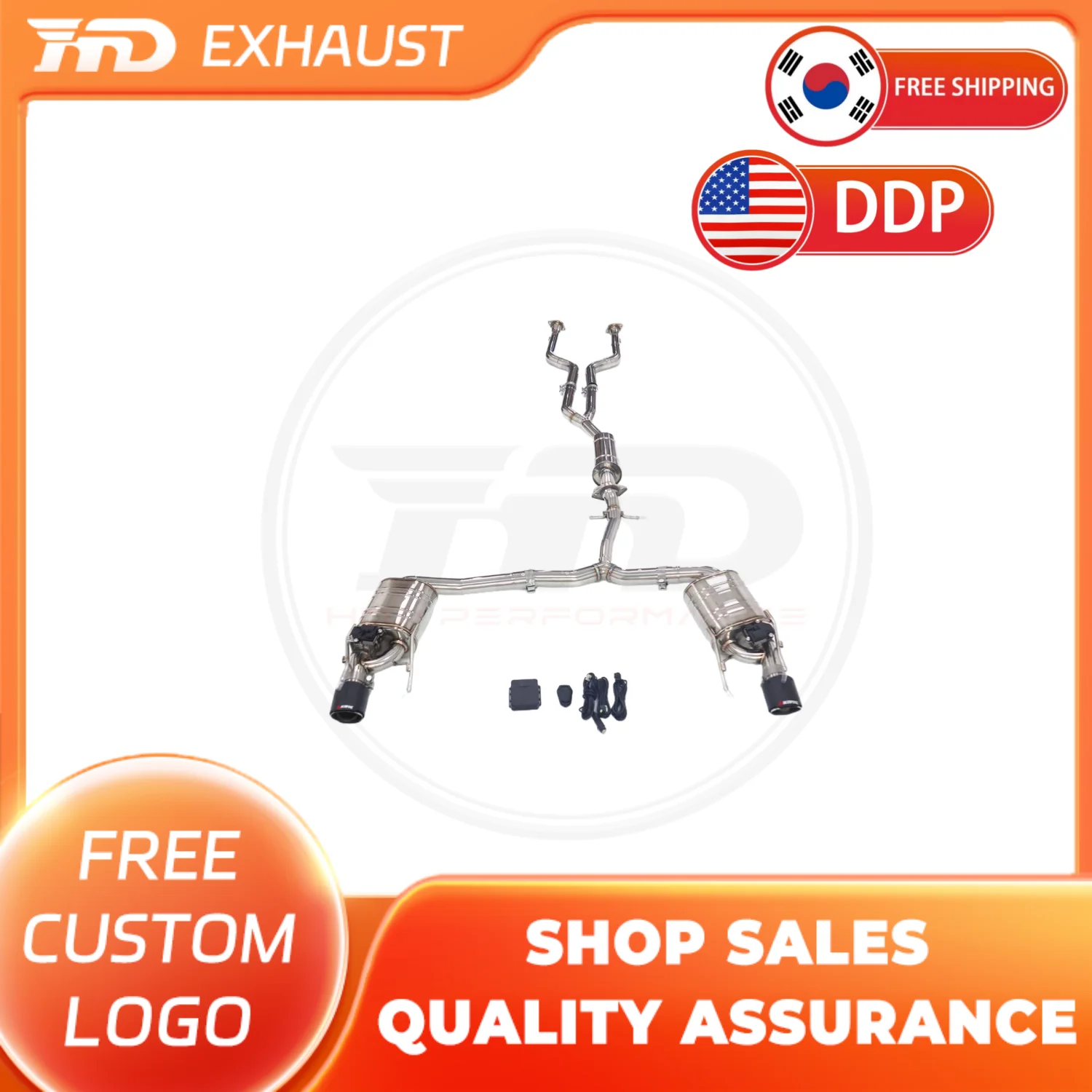 

HMD Hot sale SS304 Exhaust System Performance Catback exhaust for Lexus IS250 2.5L Muffler With Valve