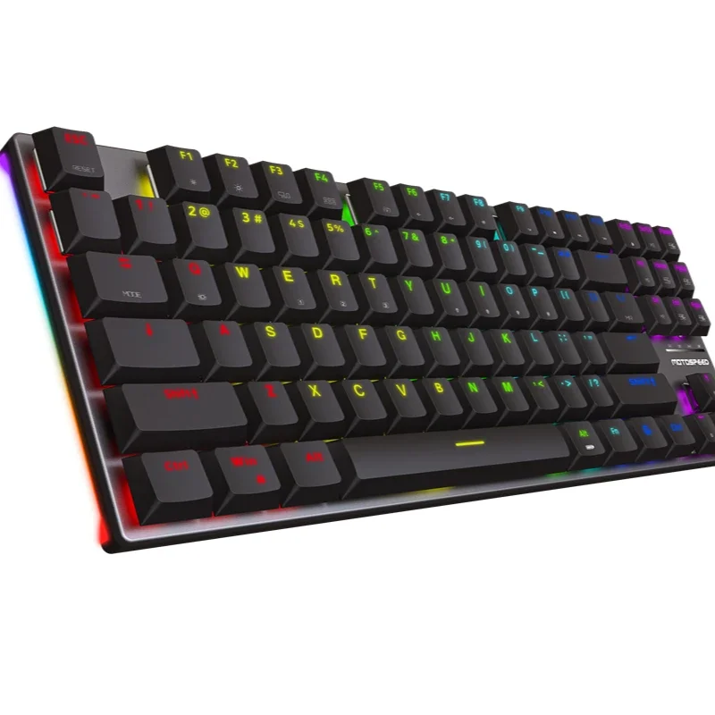 Motospeed BK75 RGB Gaming 2 in 1 Wired and Wireless Mechanical Keyboard for Gamer PC Desktop