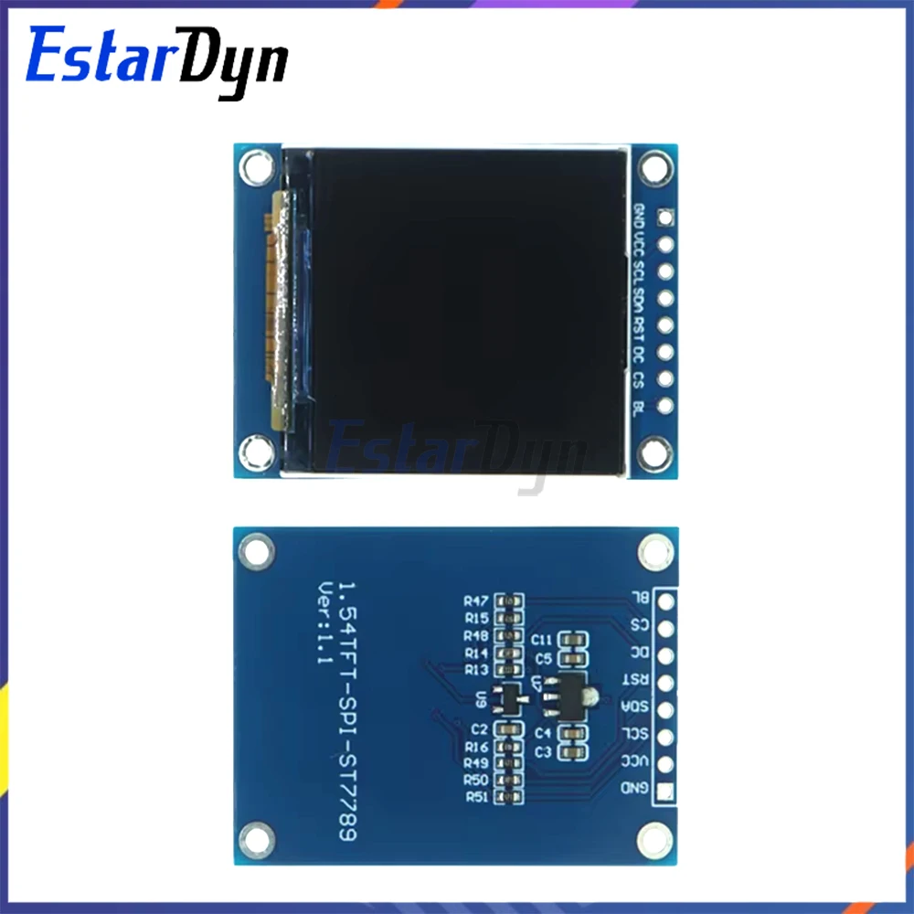 1.54 "HD IPS TFT Display 240x240 SPI ST7789 para Arduino Raspberry Pi STM32 Módulo de tela colorida