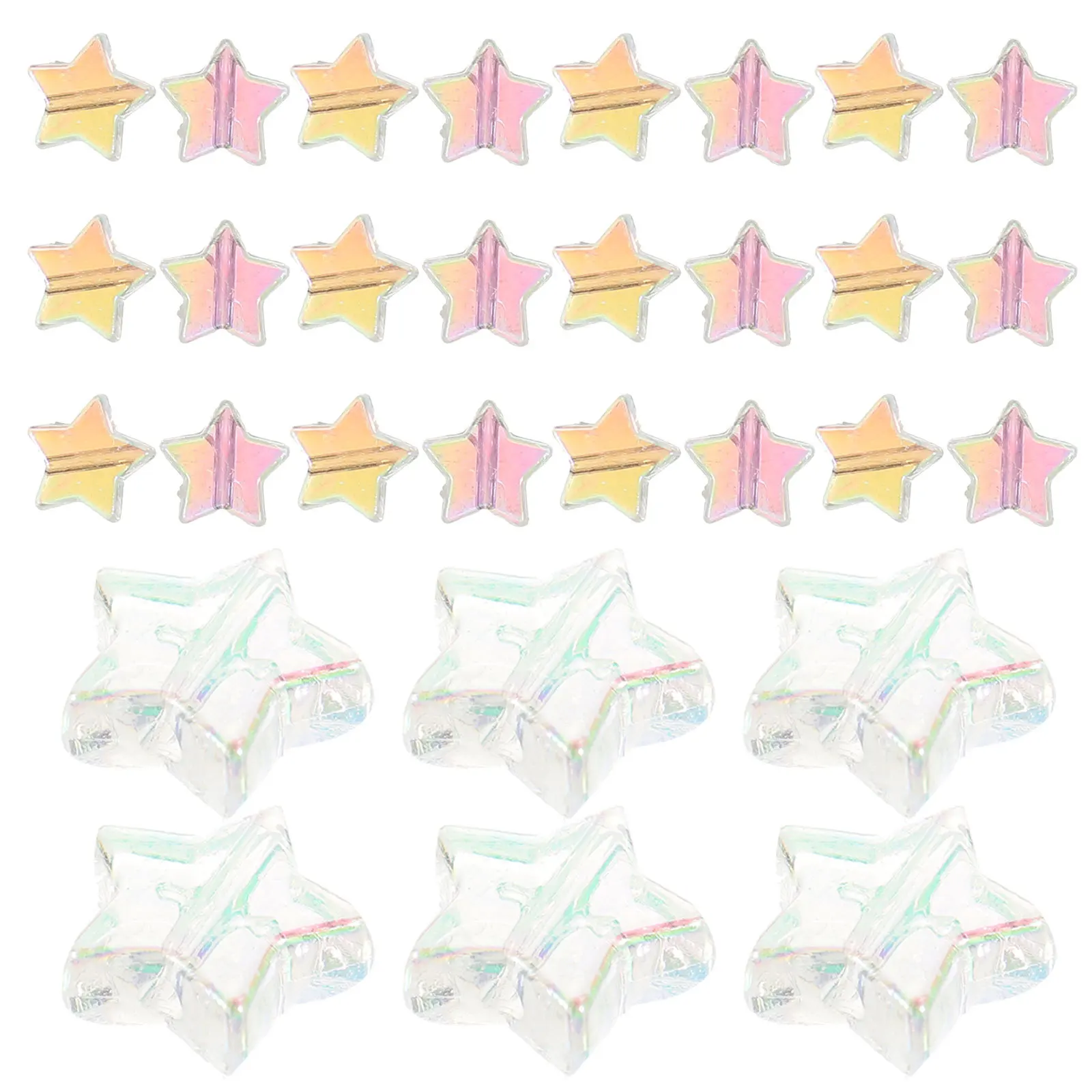 300pcs Five-Pointed Craft For Crafting Jewelry Making Diy Bracelet Tiny Beads For Jewelry Making Crafts Bulk Loose Beads