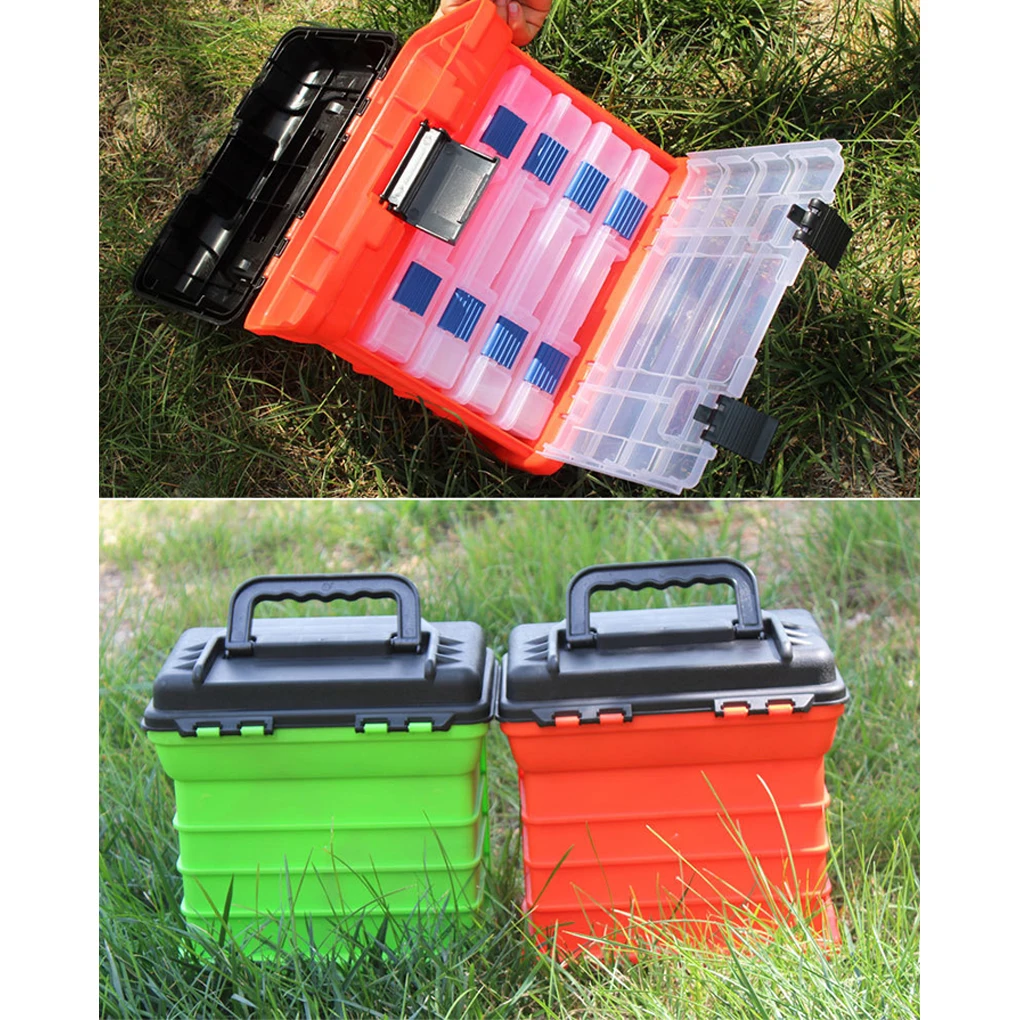 أداة قوية صندوق الصدر لتنظيم أدوات المكسرات البراغي والمسامير غسالات أربعة أدراج صندوق معالجة الصيد طبقات الصيد