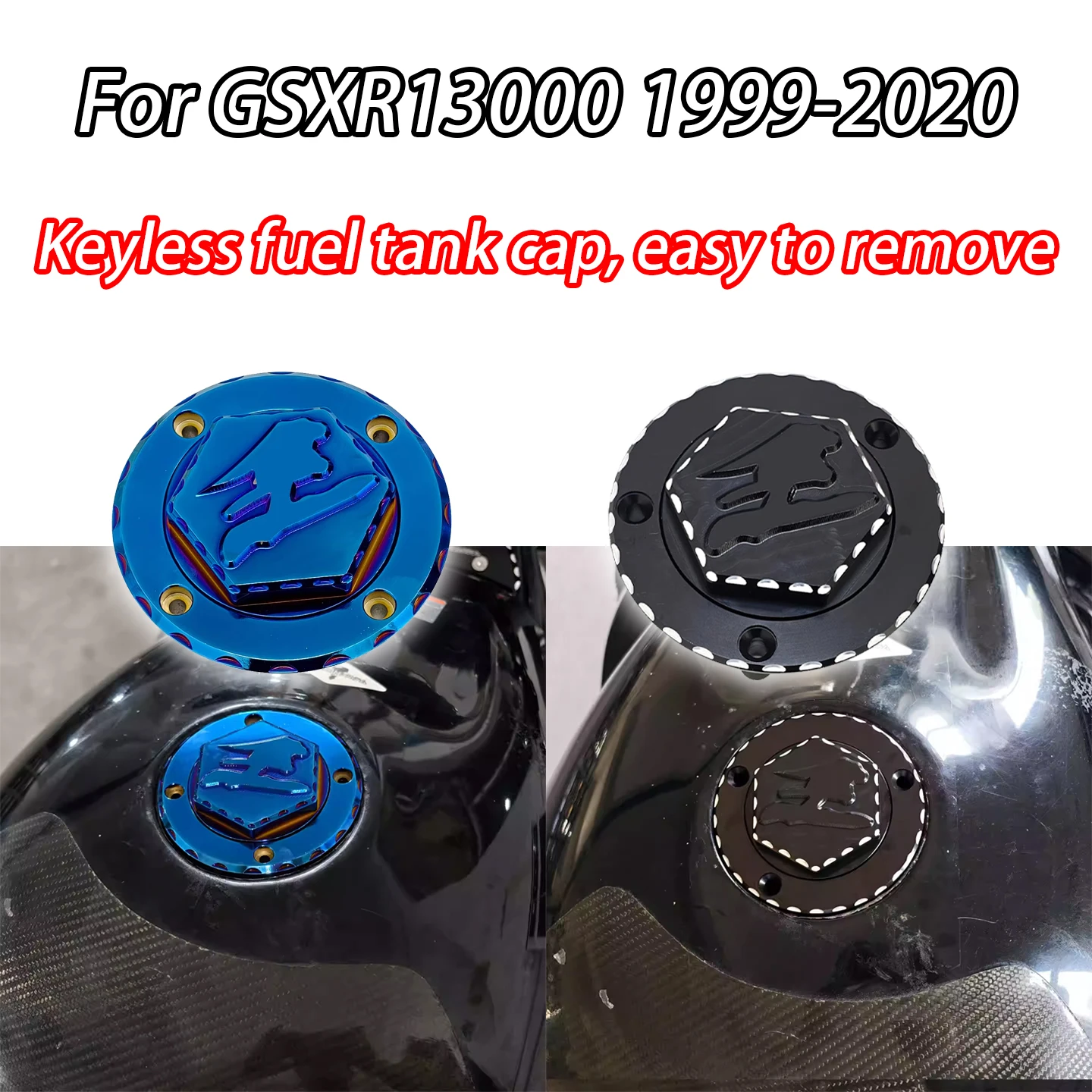 

For Suzuki Hayabusa GSXR1300 GSX1300R G 1999-2020 Motorcycle Accessories Fuel Tank Cap High-Quality Aluminum Alloy Fuel Tank Cap