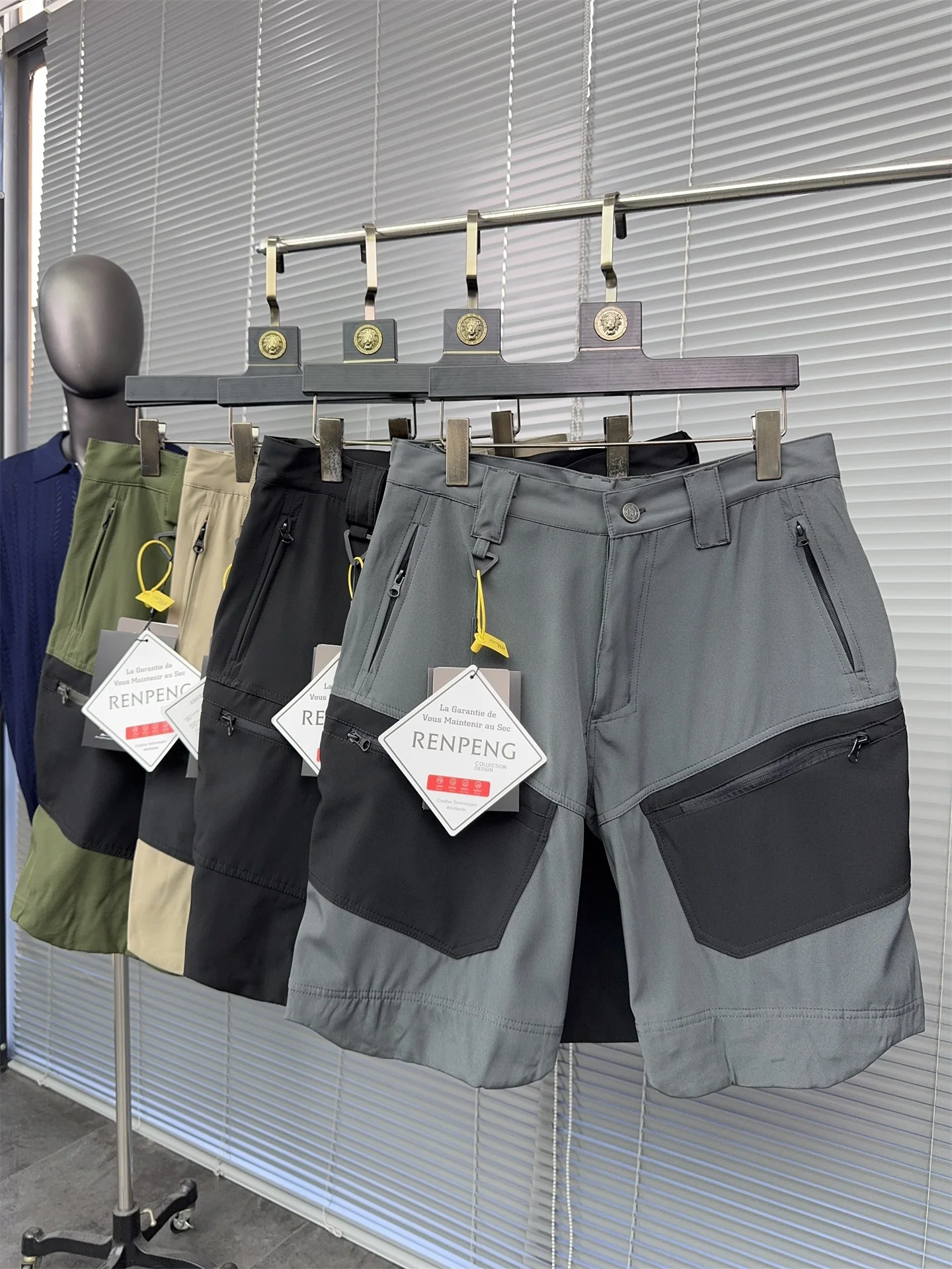 

Men's Casual Straight Leg Breathable Workwear orts Summer Cool Comfortable Outdoor Function Tactical orts Pampa&