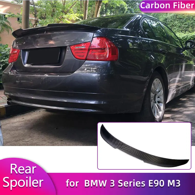 

Carbon Fiber Rear Trunk Spoiler Wings for BMW 3 Series E90 / E90 M3 Sedan 2006-2013 Car Racing Rear Spoiler Boot Wing Lip