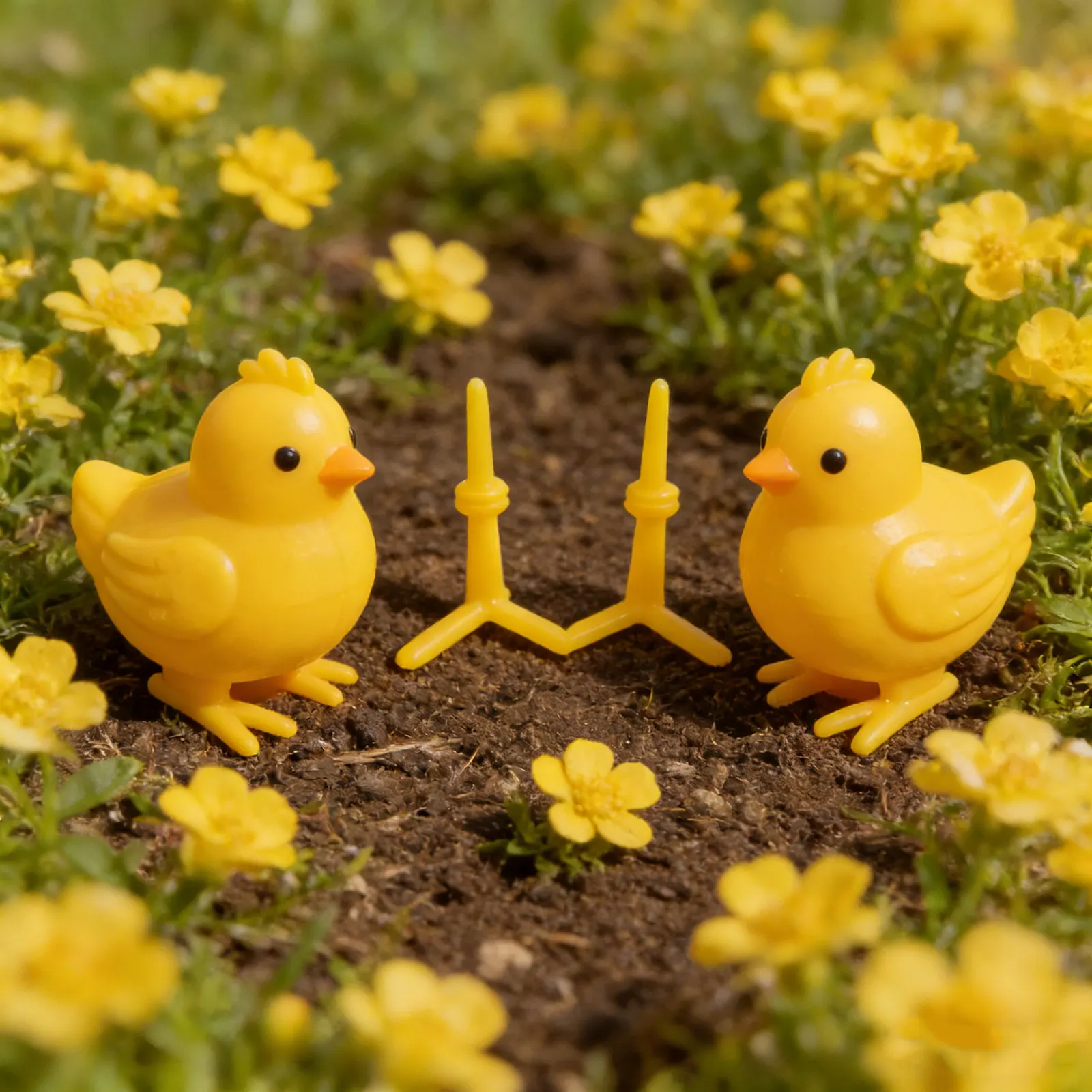 

100Pcs Small Chick Feet Plastic Chicken Claws Easter DIY Craft Supplies for Stuffed Animals Mini Chick Making Parts Easter Party