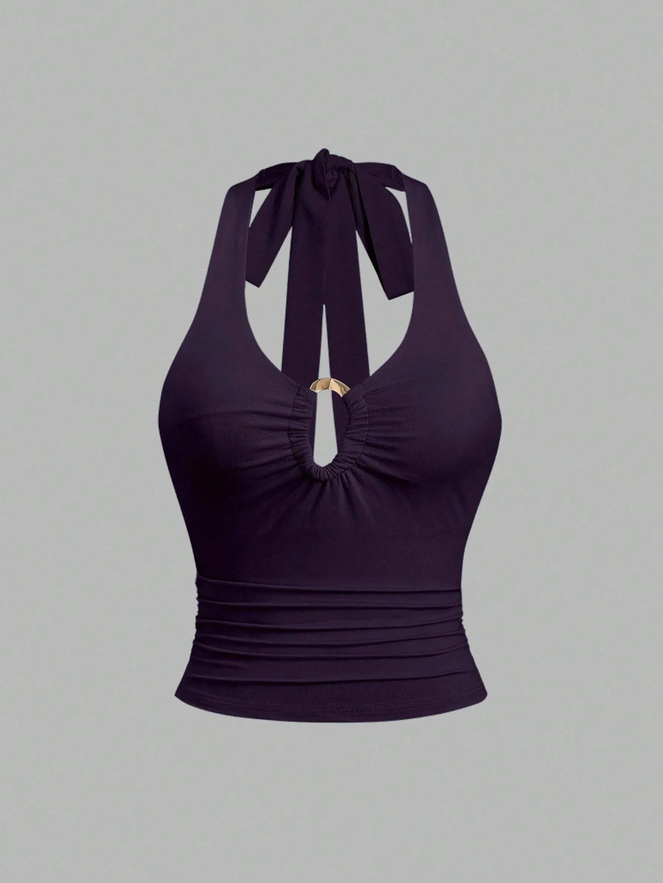 

Women Fashion Sexy Halter Backless Tie Up Tops Slim Fit Ultra Crop Cami Tops Club Party Wear
