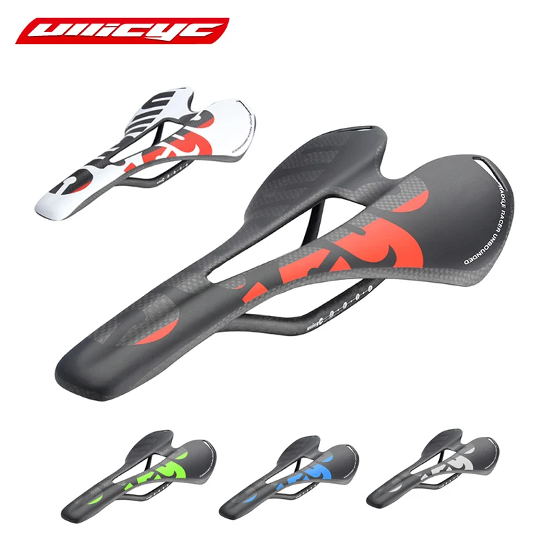 ULLICYC Full Carbon Fiber Bicycle Saddle Road MTB Bike Carbon Saddle 115G 7*9Carbon Rail Matte/Glossy colorful ZD143