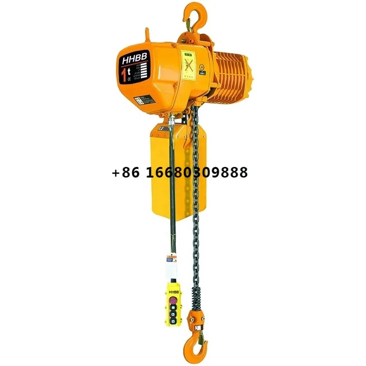 0.5Ton 1Ton 2Ton 5Ton Fixed type Trolley type Electric Chain Hoist with Pendant Remote Control used for Logistics and Factories