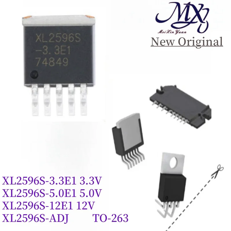 MXY 10Pcs XL2596S-3.3E1 3V3 XL2596S-5.0E1 5.0 XL2596S-12E1 12 XL2596S-ADJ TO-263 IC Chip Stock Wholesale