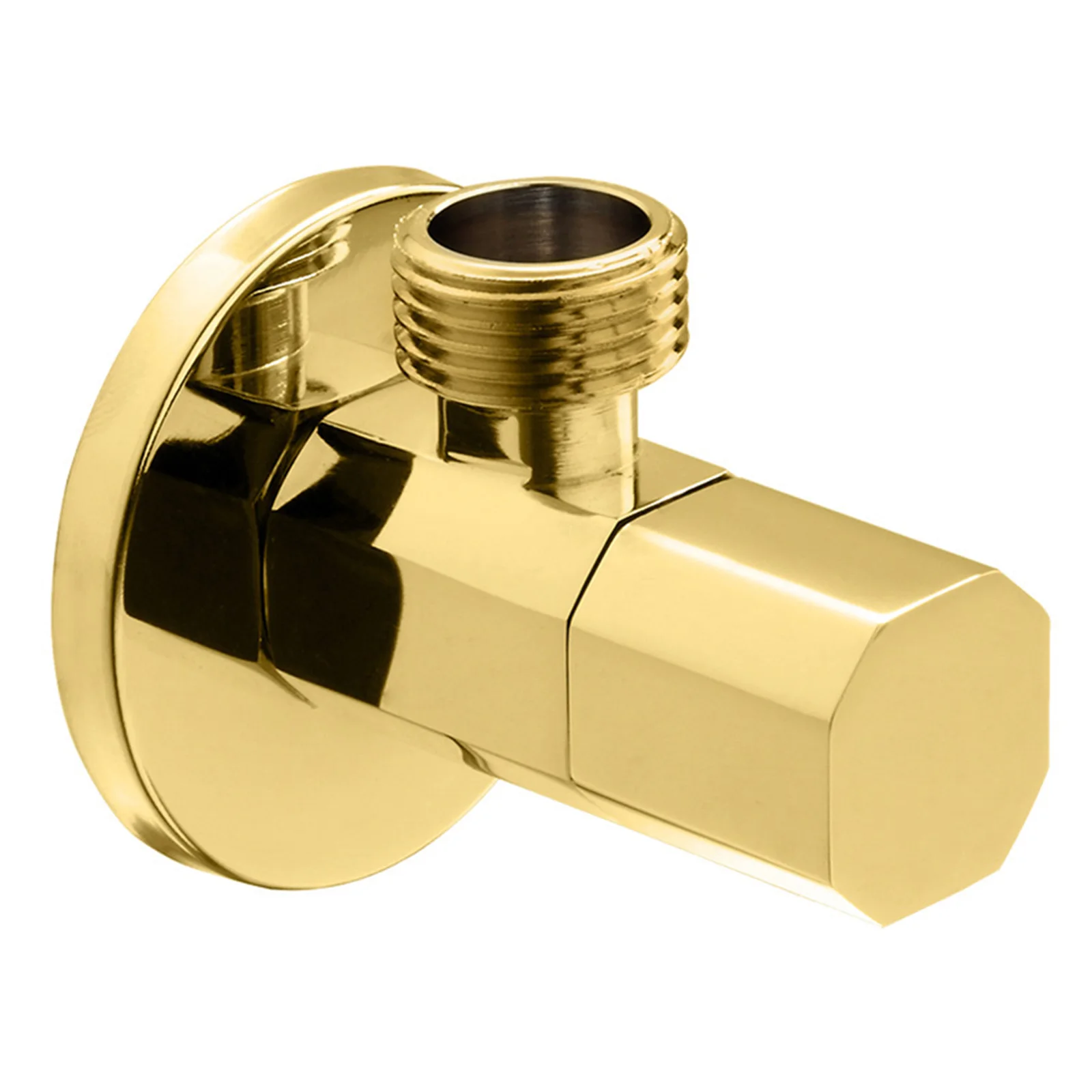 

1PCS Bathroom Faucets Valve Brass Golden 1/4 Quarter Turn Handle Angle Stop Valves Sinks Accessories For Home Toilets Shower