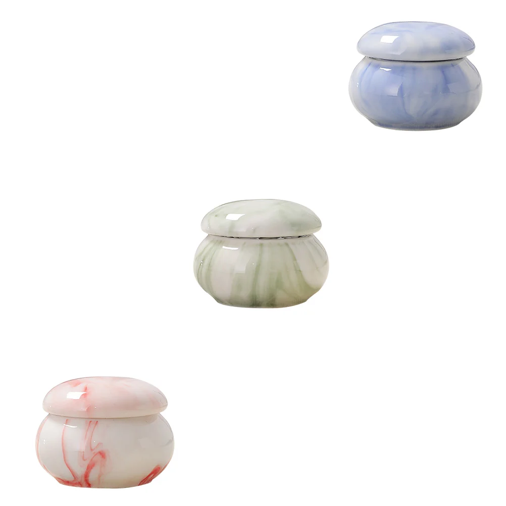 

Ceramic Airtight Jar Ceramics Balm Sub Small Storage Multipurpose Cosmetics Container for Lip