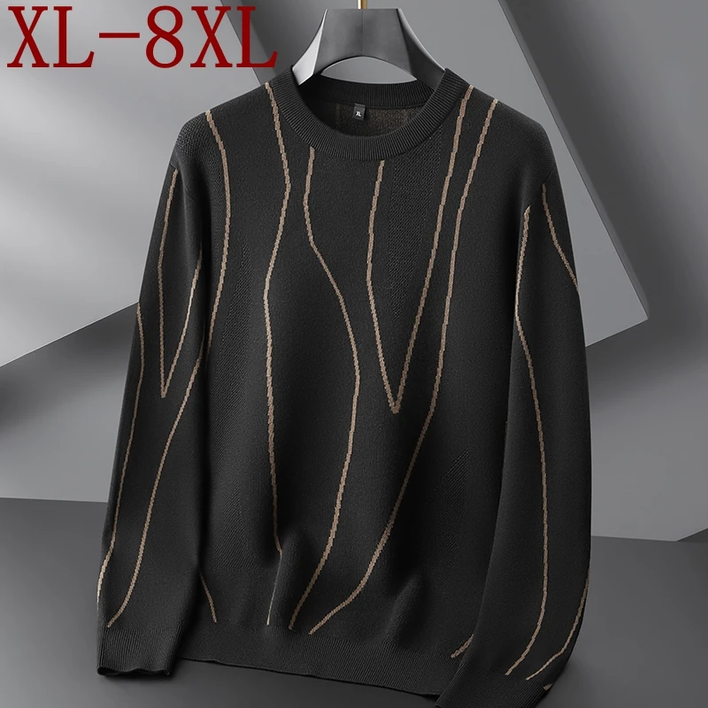 8XL 7XL 6XL Pull Homme 2024 nuovo autunno inverno maglione di cachemire di lusso di fascia alta uomo abbigliamento di marca morbido caldo Pullover da uomo maglioni