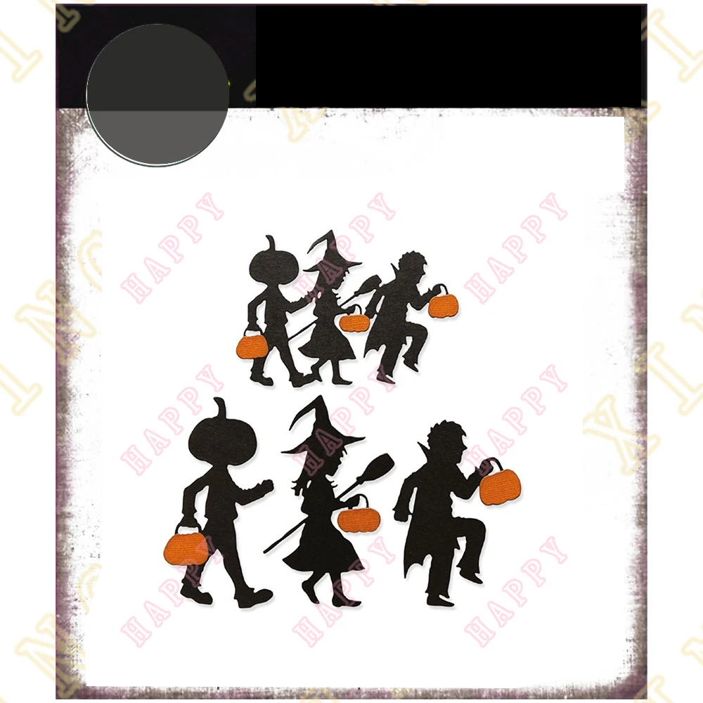 Halloween Night Haunted Cveyard Colorize Die Metal Cutting Dies Scrapbook Decoration Embossing Template DIY Make Card 2024