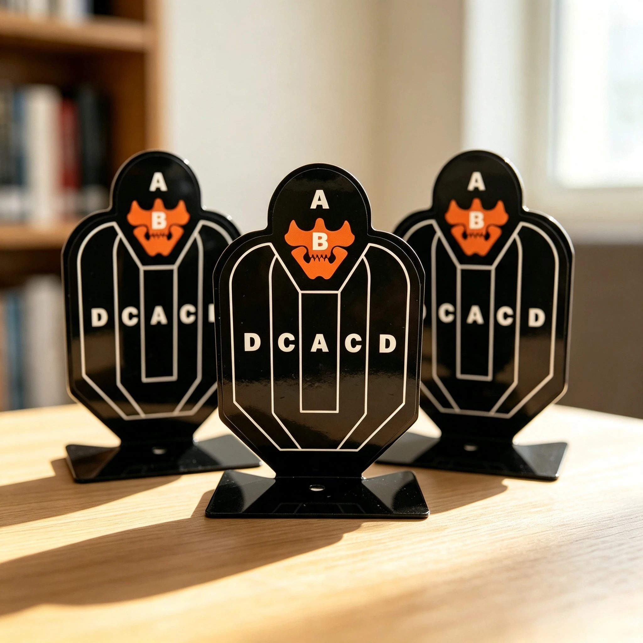 Steel Target Little Steel Man Target Shooting Target Little Yellow Man Alloy Target Sticker Target view 6