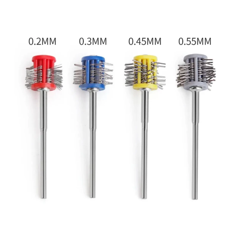 Pro Texturning Brushes Professional Polishing Grit Mounted Matt Wire Brush Jewelry Brush With Handle DIY Jewelry Making Tools