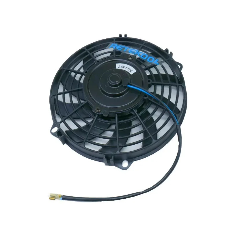 80W Automatic AC Cooling Condenser Blower DC12V Blade for Air Conditioning System