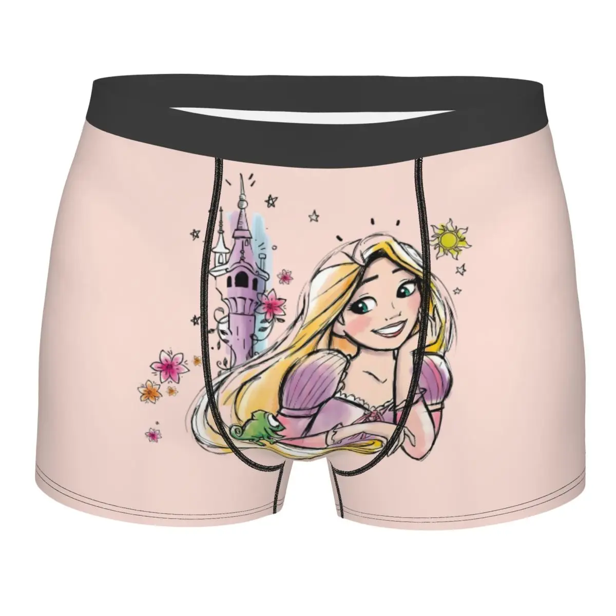

Custom Princess Tangled Underwear Men Print Cartoon Funny Boxer Shorts Panties Briefs Soft Underpants