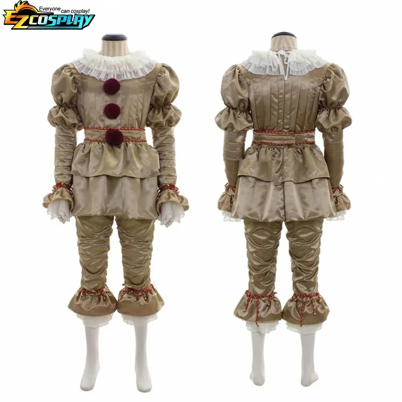 2025 New Adult Kids - Deluxe Halloween Clown Scary Makeup Cosplay Costume ☆wrl☆