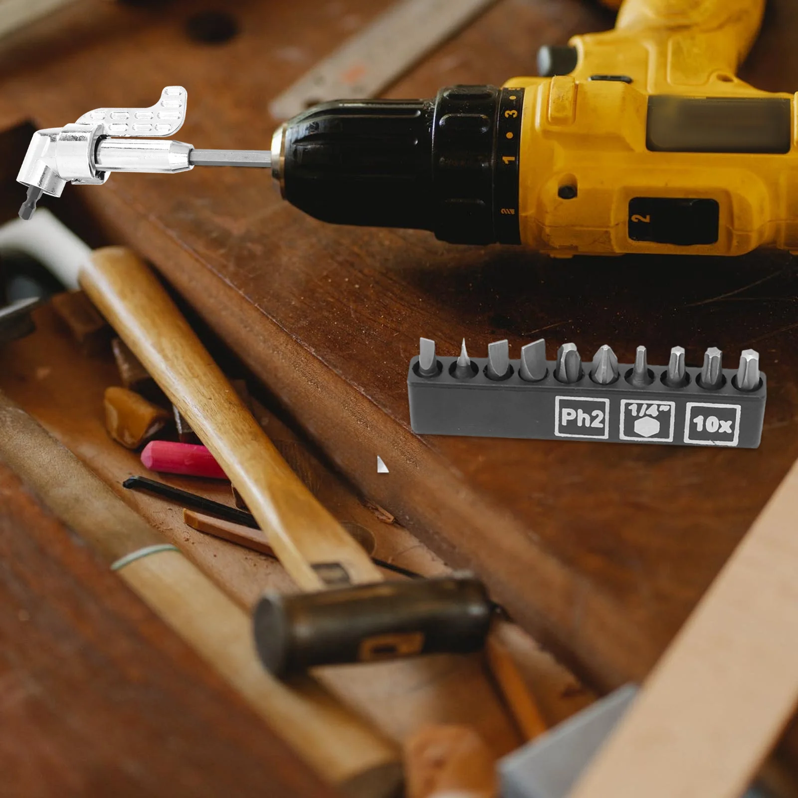 

1Set Electric Screwdriver Batch 105 Degree Extension Adapter for Power Drill Impact Socket Driver Screwdriver Batch