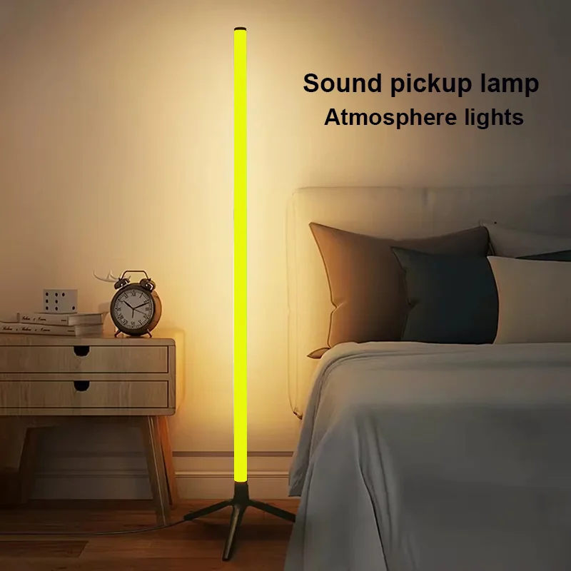 

Floor Lamp Plastic 105cm Rgb Smart Led Floor Lamp For 5w/36v Bedroom Lamps Living Room Decor Lights Nordic Minimalist Light Home