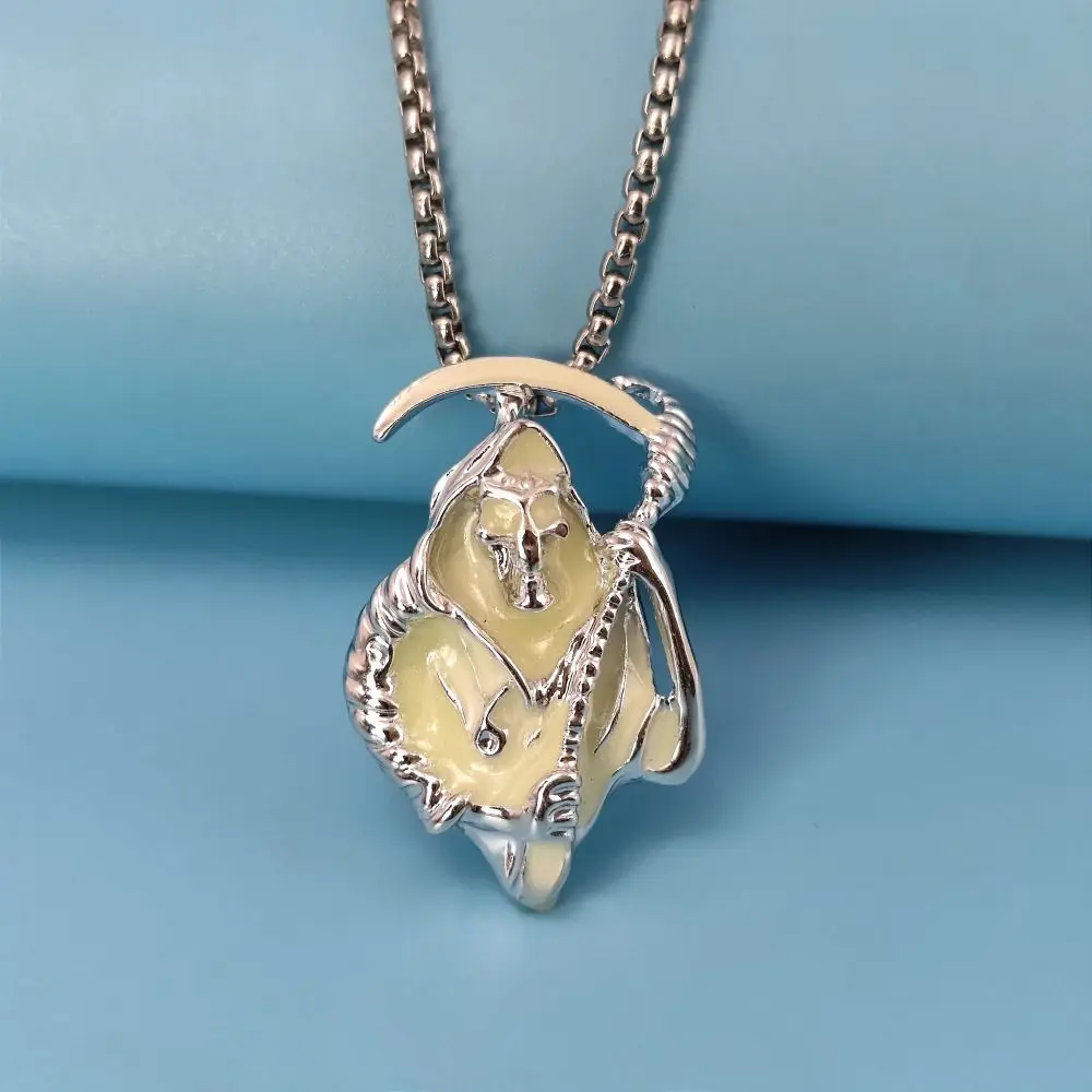 اليابان وكوريا الجنوبية التجارة الخارجية الجديدة هيكل عظمي الموت المنجل مضيئة قلادة بارد الاتجاه الاستبداد شخصية مضيئة #4