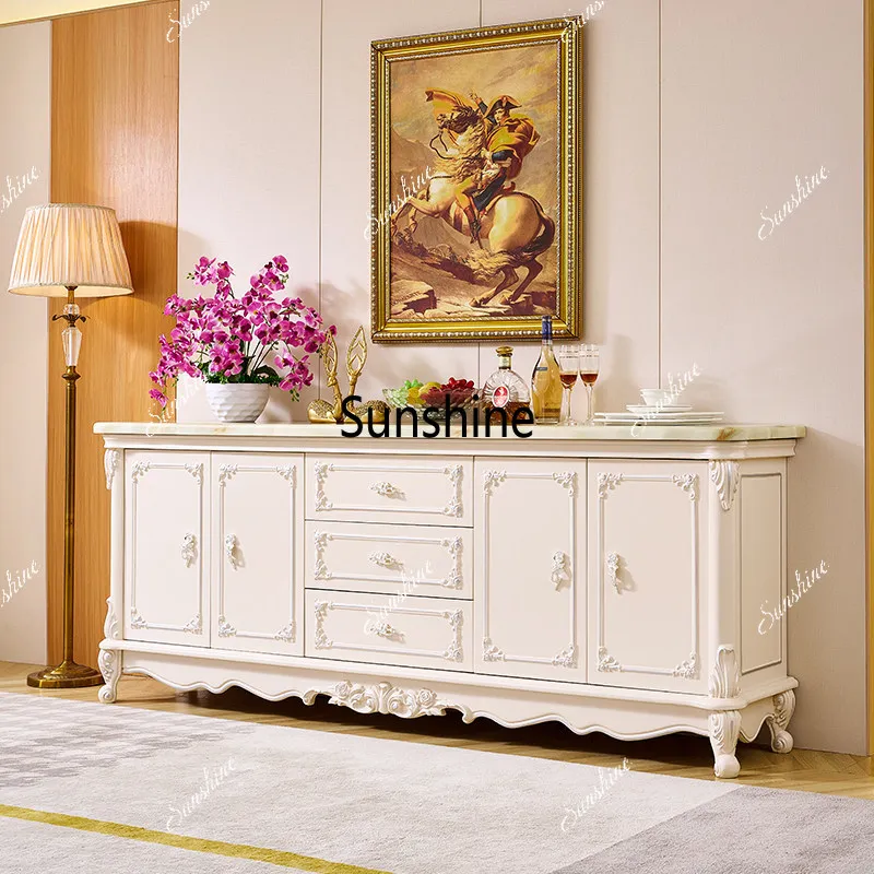 European TV living room storage bedroom high cabinet simple modern small apartment