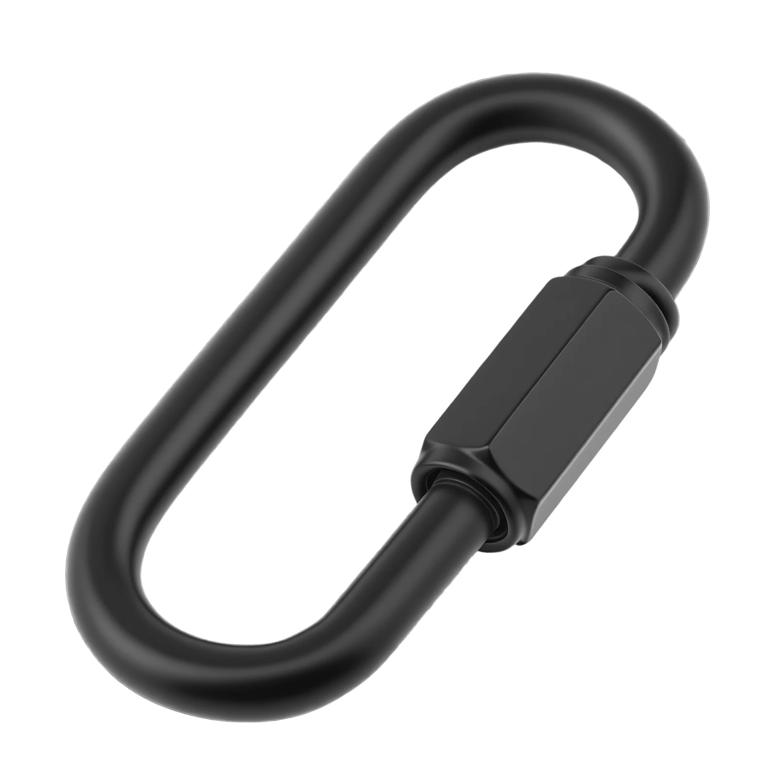 Heavy Duty D Shape Chain Locking 3.9 mm Wire Diameter Quick Link Connector for Lighting Fixtures Hiking Camping