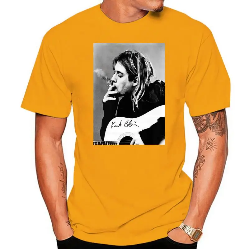 Kurt Donald Cobain Men's T-shirt Summer Fashion Slim Fit Short Sleeve Tee O-neck Casual Black Tops S-3XL women tshirt