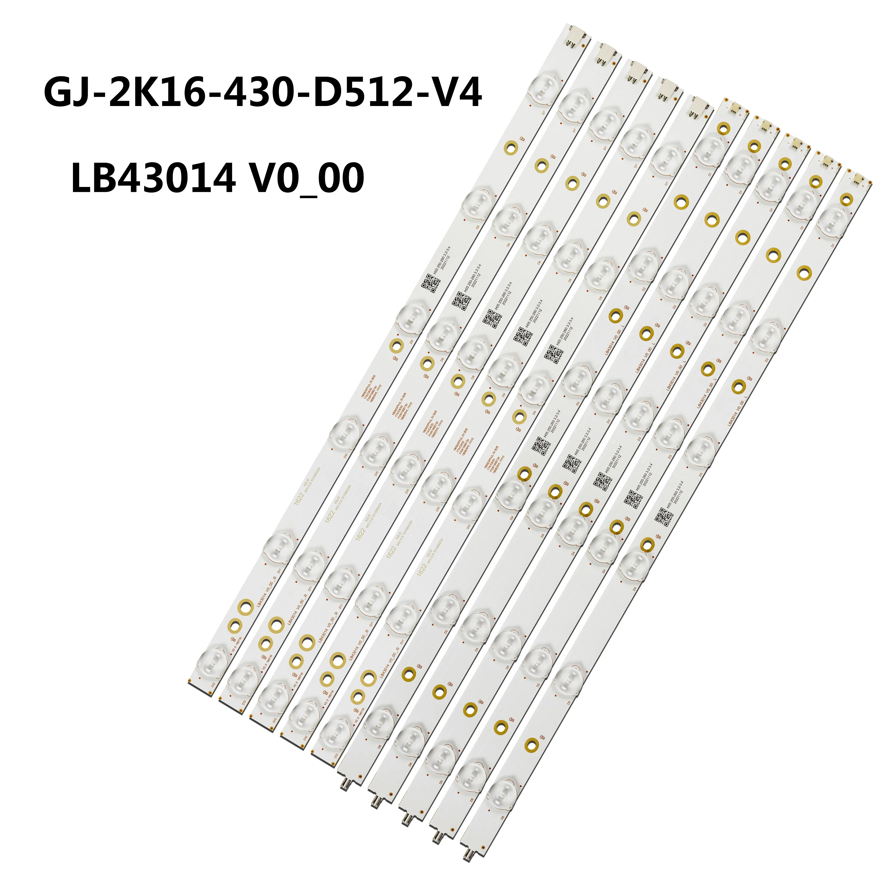 

Светодиодная лента подсветки для 43PUS6432 43PFT4439 43PUT6101 43PFH4319 43PUS6401/60 TPT430U3 GJ-2K16-430-D512-V4 TPT430U3-EQYSHM.G