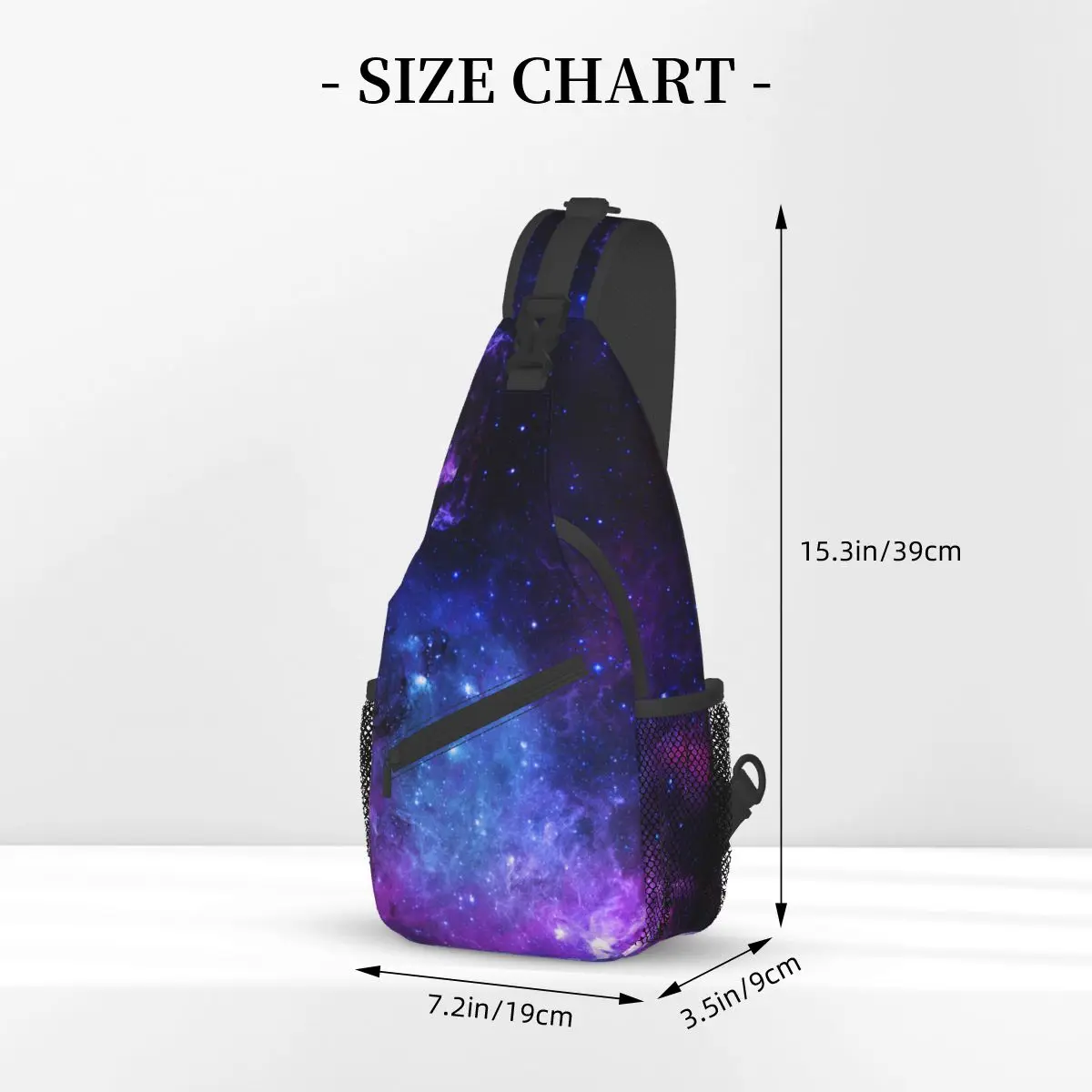 Galaxy Art Stars borsa a tracolla a tracolla piccola borsa a tracolla Universe Nebula zaino a tracolla Daypack per escursionismo viaggio borsa da viaggio