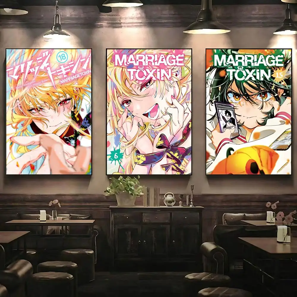 comic Marriage Toxin Poster Poster HD Printing Premium Style for Home Decor for Bedrooms Hallways Cafes Gift