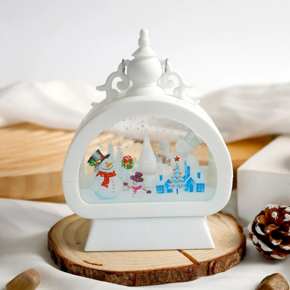 

New Christmas Snowman Holiday Gift Award for Primary School Students' Desk Decorations Retro-style Lantern Hangers Small Gifts