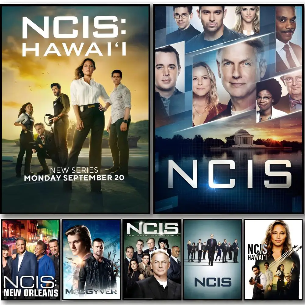 TV Series Crime hot NCIS Poster HD art sticky wall waterproof home bedroom bar aesthetic decoration