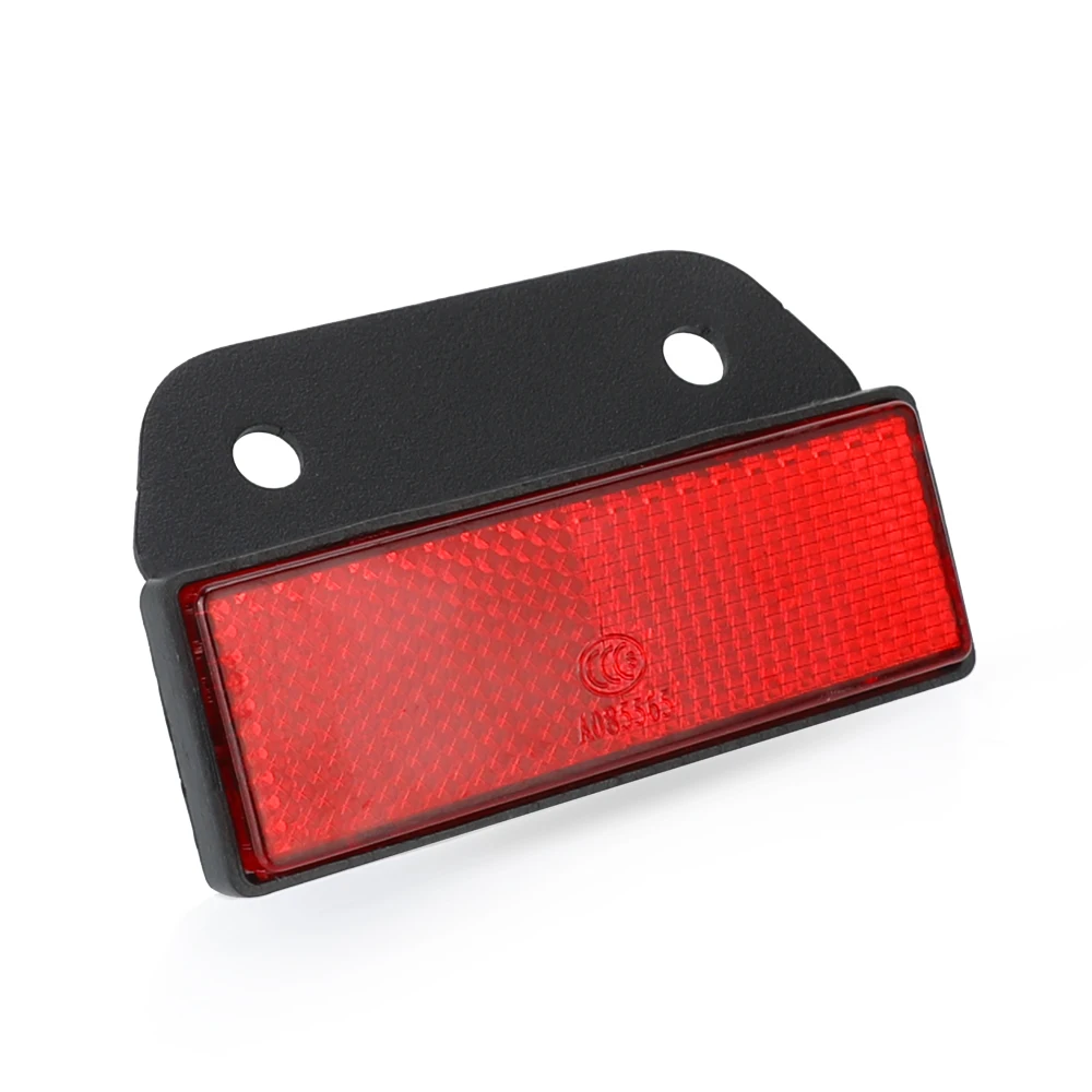 Reflective Plate Scooter FOR SUZUKI DR650 DR650S DR650SE DR 650 / S / SE CNC Quad Rectangle Reflective Plate Warning Reflector