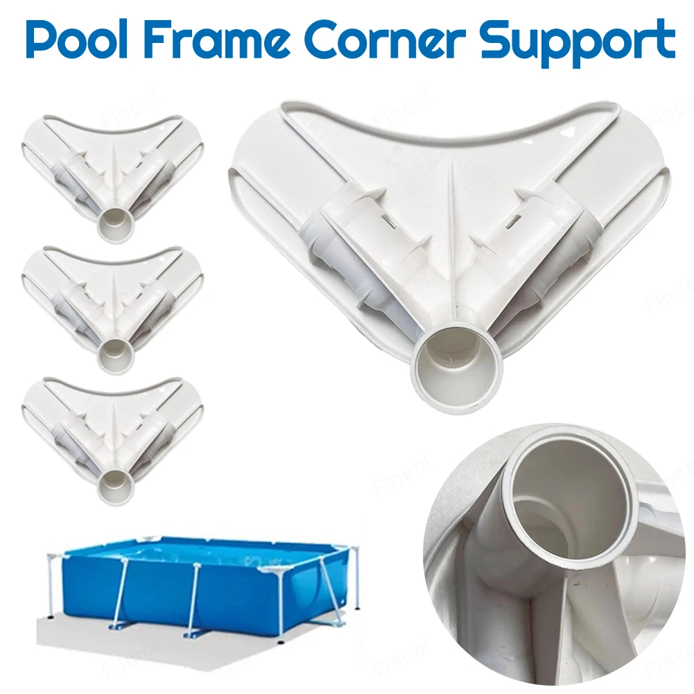 Soporte de conector de esquina para marco de piscina, pieza de repuesto de soporte de esquina para piscinas sobre el suelo