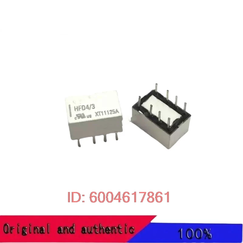 Free postage 10PCS 100% New original HFD4/3V,5V,9V,12V,24V relais DIP8 pin zwei offene zwei geschlossen signal relais HFD4