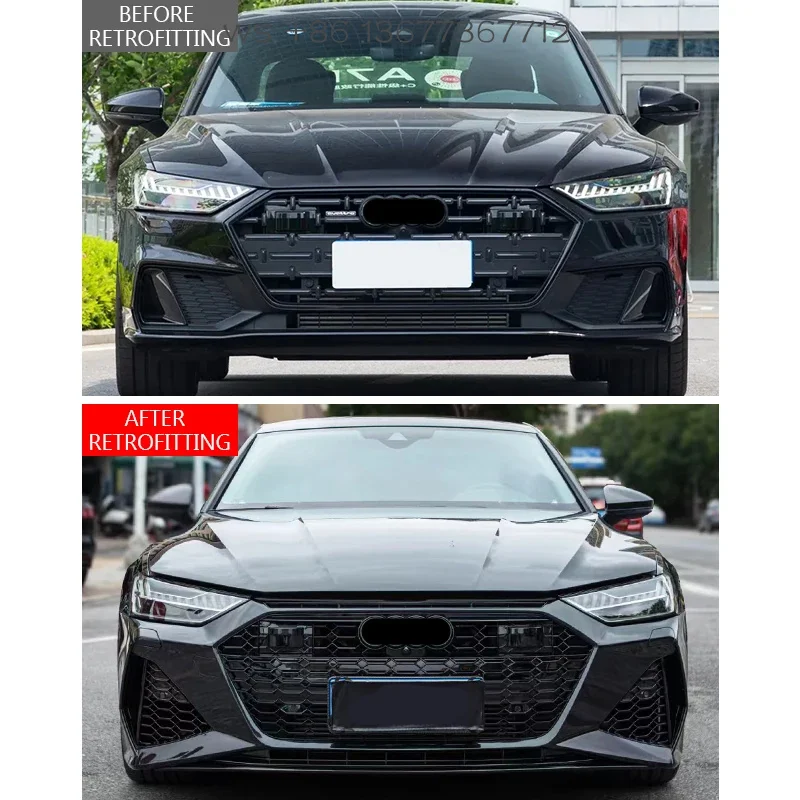 

Factory hot salesNew A7L 2021-2024 RS7 Front Bumper Body Kit with Fog Light for Au Di-Bolt-On Retrofit/Upgrade