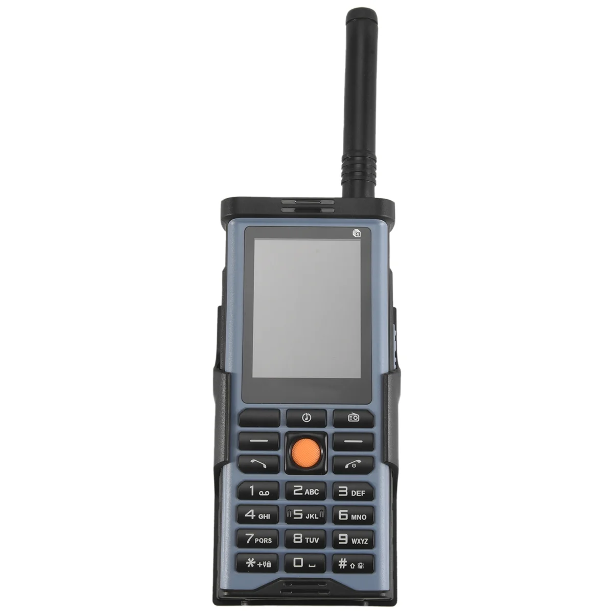 New Tech Rugged Outdoor Mobile Phone Big Power Long Standby Antenna Good Signal Four Sim Cards 3D Box Speaker Ebook -Light Blue view 5