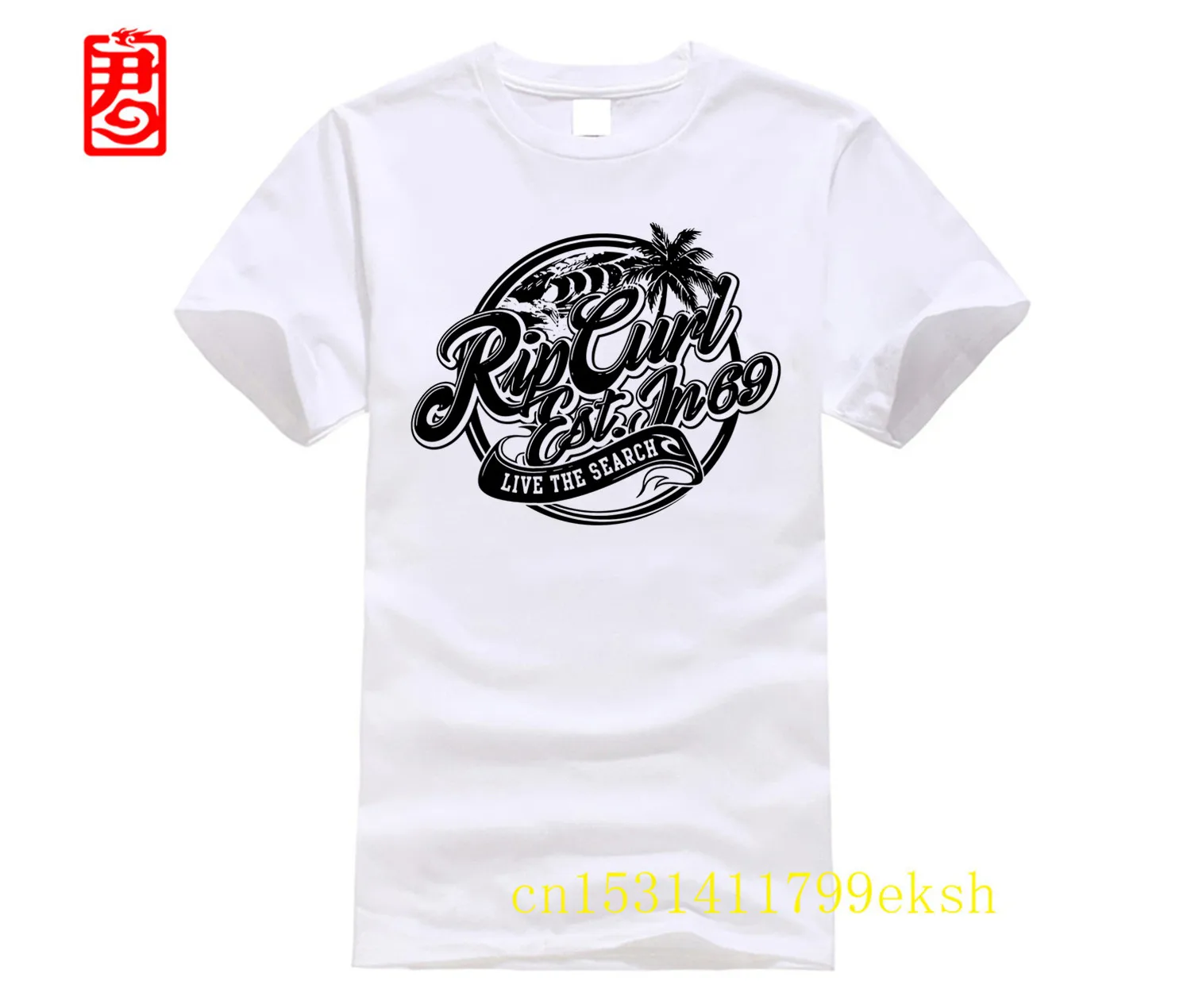 Rip camisa curl skate skate personalizado masculino branco camiseta 2025 moda t camisa barato t 2025 quente camisetas preto tamanho S-3XL