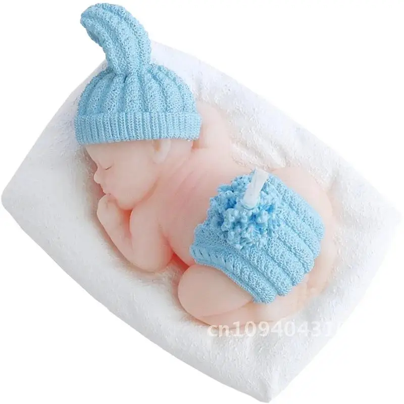 

10pcs Children's party candle baby shower favor gift--Sleep Cute candle birthday candle Smokeless decoration Baby party kids