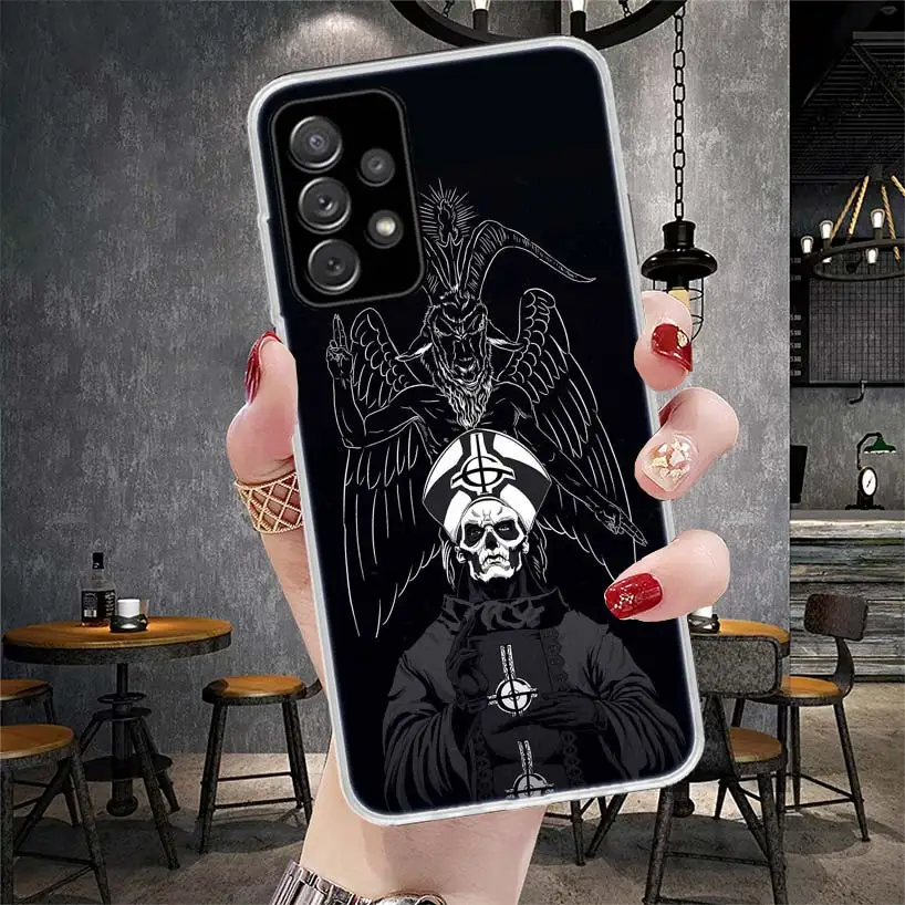 Ghost Papa Emeritus Phone Case For Samsung Galaxy A71 A51 A41 A31 A21S A11 A70 A50 A40 A30 A20E A10S A20S A6 A7 A8 A9 + Soft Cov