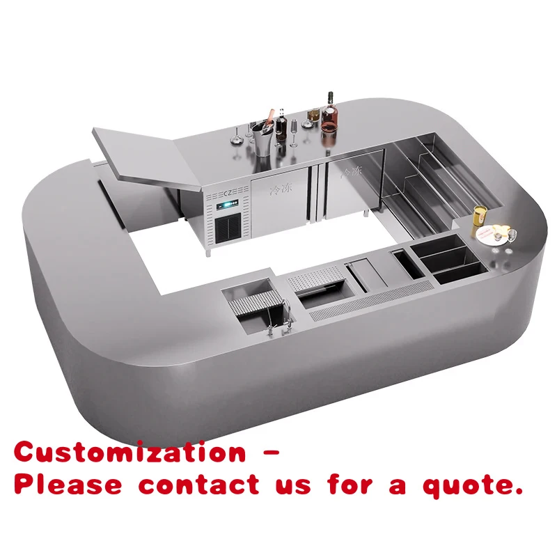 Customize.Integrated Customization Coffee Bar Counter & Commercial Kitchen Equipment Full Solution Restaurant Project Milk Tea S