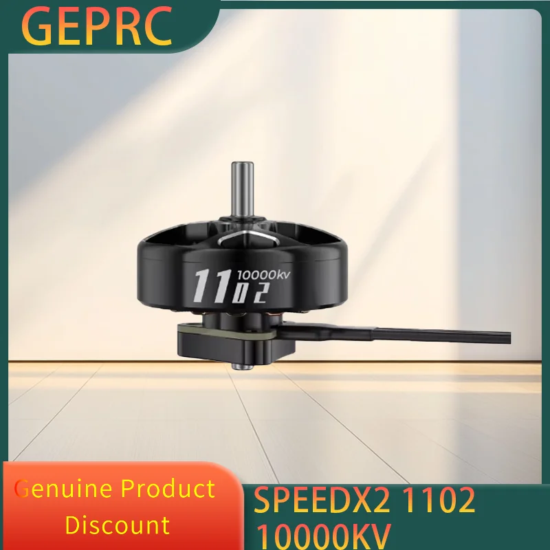 

GEPRC SPEEDX2 1102 10000KV Motor ESC 12A Brushless Motor Black with Mini 1.6-2 Inch RC FPV Racing Drone Multicopter Accessories