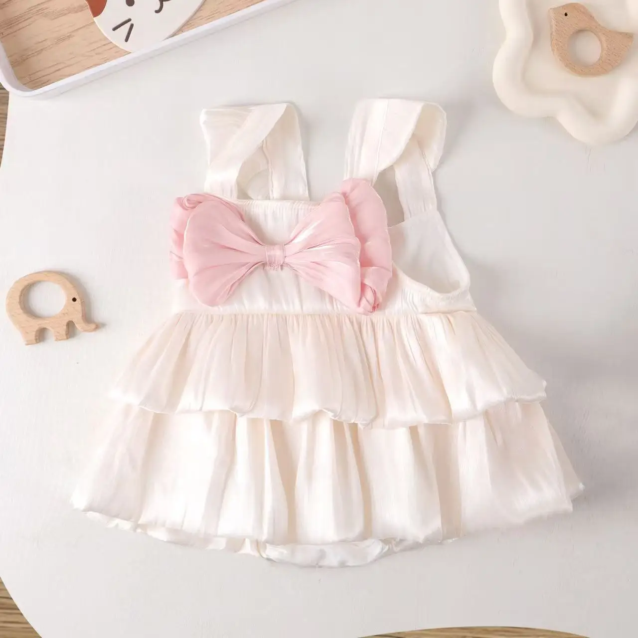 

Western Style Girls' Dress Summer One Year Old Baby Princess Fashion and Cute Kids Sleeveless Rompers Dress
