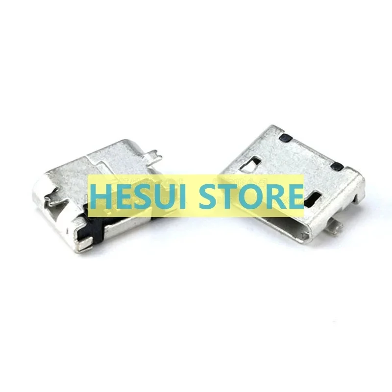1/10PCS All copper Micro 5P socket SMD without rolled edge USB base braid