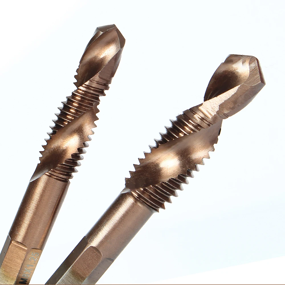 1/2/5/8/12Pcs Thread Tap Cobalt Composite Tap Tool Thread Tap Drilling Electric Tool M3 M4 M5 M6 M8 M10 Manual Tools